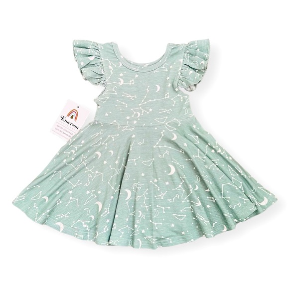 NEW Emerson and Friends Stargazer Baby Bamboo Twirl Dress NWT - Picture 1 of 6